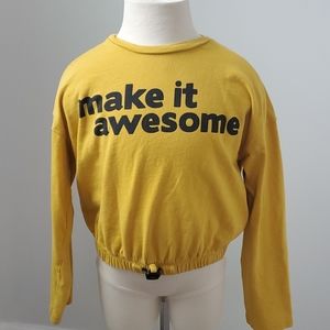 Zapa kids yellow long sleeve tee shirt